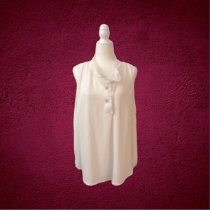 CeCe 3x rhinestone button dress shirt. Very pretty and flouncy.